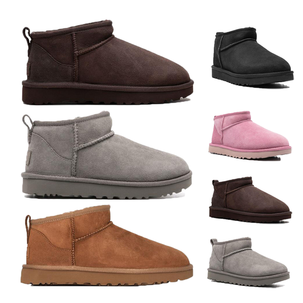 

Designer Boots Man Women iconic Classic Ultra Mini ankle boots snow boots Sheepskin Plush fur keep warm boots Soft comfortable Casual charcoal Chestnut Boots, 25# 5854 boots