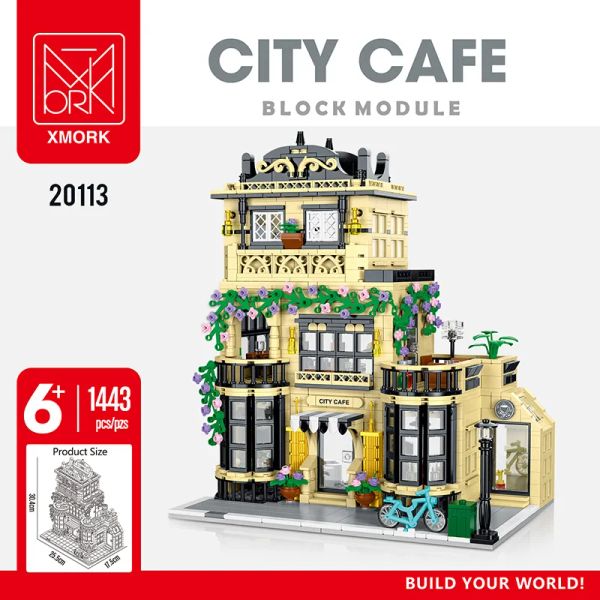 

MORK Blocks 2011320115 Urban Street View Series MOC Modular Architecture Building Blocks Bricks Kid Education Toys Boys Gifts