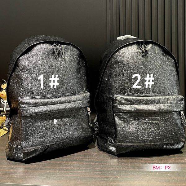 

Style Man Designer Bags Elite Backpack Woman Bookbags Leather Beach Bag High-capacity Travel Tourism Vacation, Black