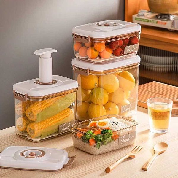 

Savers Food Storage Containers Vacuum storage box sealed fresh large capacity food dispenser transparent container with vacuum pump H240425 8VEQ