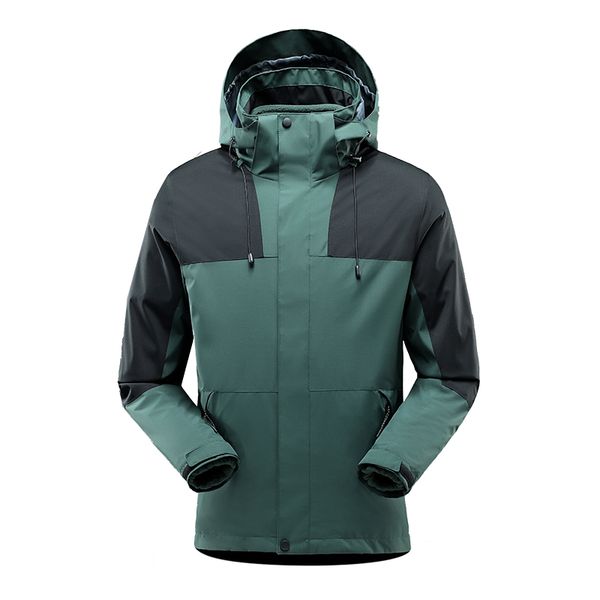 

DX-J22110 men's and women's two-piece hardshell jacket C1, Darkgreen
