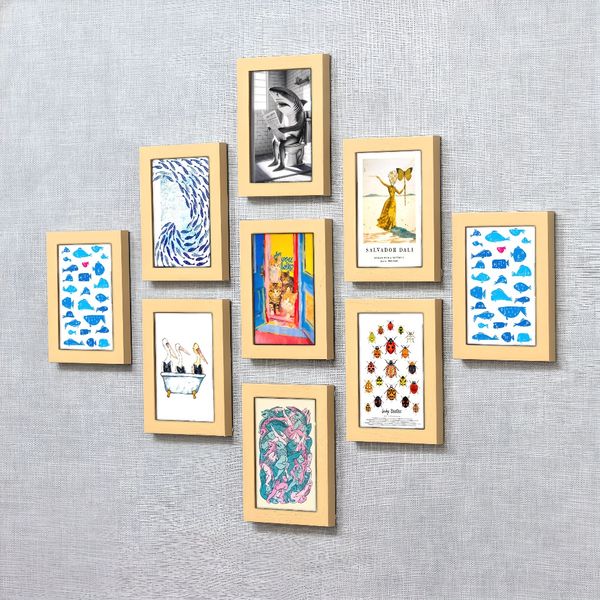 

1 piece unframed painting print, seven-spotted ladybug art, creative waterproof canvas poster, bedroom, office, living room, cafe, bar