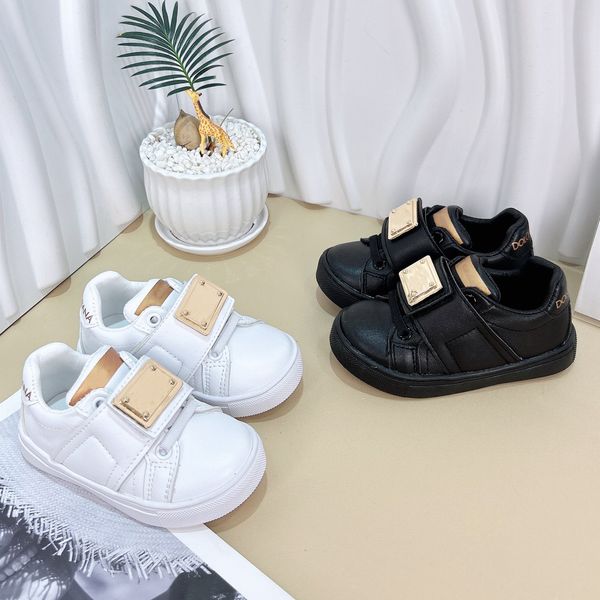 

Children Baby Shoes High quality for Boys Girls Fashion Sequins Pattern Comfortable Kids Genuine Leather Casual Sneakers, Black