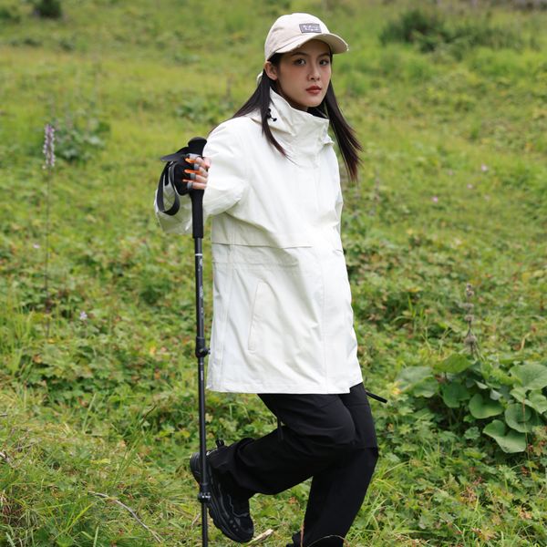 

DX-J24607 women's two-piece fleece 3-in-1 hardshell jacket, Black