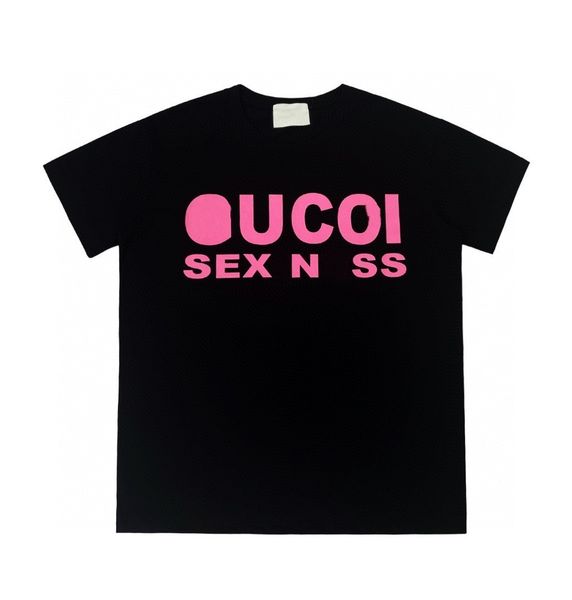 

tshirt mens t shirt designer t shirts summer fashion simplesolid letter printing Tshirts couple top white men shirt casual loose women, #31