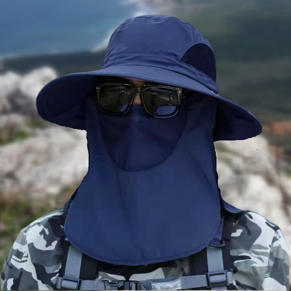 

Summer Sun Hats UV Protection Outdoor Hunting Fishing Cap for Men Women Hiking Camping Visor Bucket Hat Removable Fisherman Hat, Army green