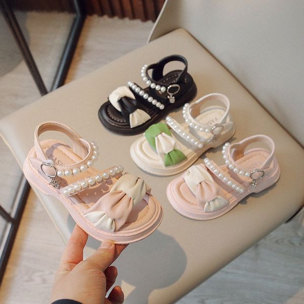 

Girls Sandals Peal Summer Casual Beach Shoes Toddler Children Youth Breathable Sandal Beige Brown Size EUR 23-37 B3Ho#, Green