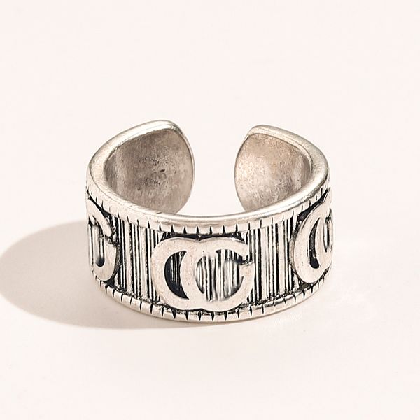 

Fashion Rings Brand Letter Finger Ring Designer Band Lovers Open Adjustable Wedding Jewelry Accessories