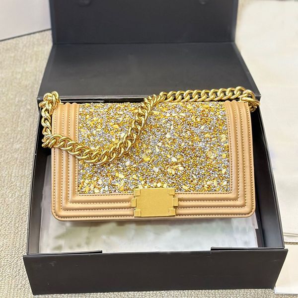 

Designer bag 1:1 Quality leather Women luxurys Gilded Hardware Shoulder bag Messenger Chain Bag Clutch Flap crossbody lady clutch Fortune bag Fortune bag 26m, Gold