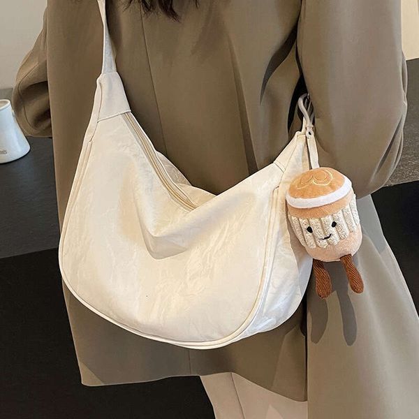 

Korean Girl 2024 Summer Fashion Crossbody Instagram Single Shoulder Dumpling Bag Female, Clear