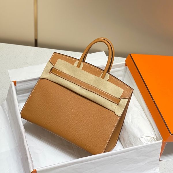 

10A Tote Bag designer handbags for women black bag 25CM 30CM 35CM lady white bag epsom Genuine Leather luxury tote bag lady brown grey pink bag high quality handmade