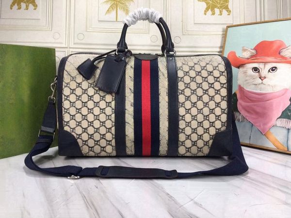 

High-Quality Fashion Men Women Travel Duffle Bags Brand Designer Lage Handbags Large Capacity Sport Duffel Bag 45*27-23Cm, Gold