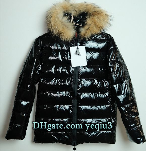 

Women puff down jacket Elegant Women White Duck Down Puffer Jacket Warm Winter Parka with Fluffy Wolf Fur Collar for Cold Weather Streetwear Asian Size, Wbx1-red