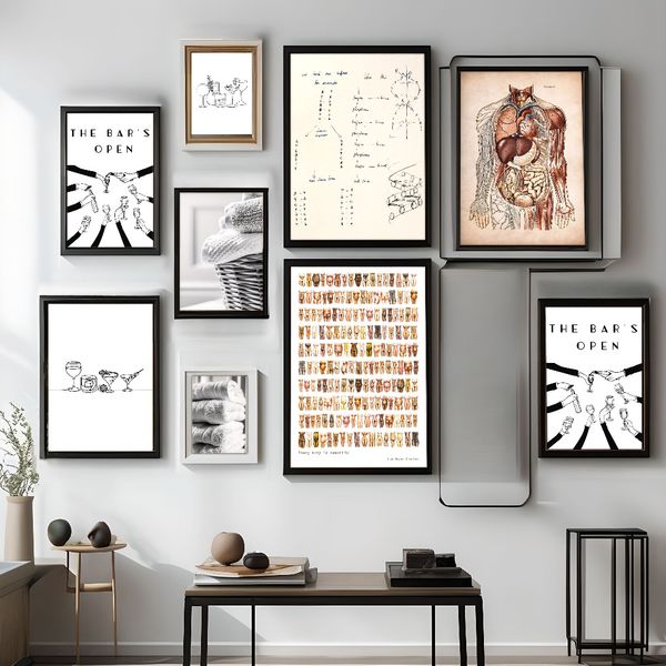 

1 piece unframed painting print, Medical art, human anatomy, modern art, creative waterproof canvas poster, bedroom, office, living room