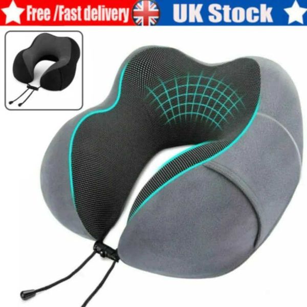 Foam Travel Memory Pillow Neck Support Cushion Without Carry Bag Ear Plugs Mask L260606