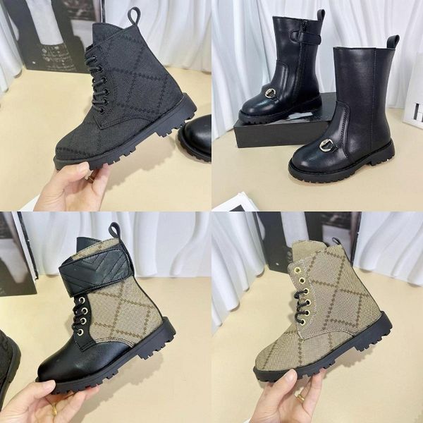 

brand Kids children Boots Chestnut Fur Slides Sheepskin Shearling Mules Womens Boys Girls Ultra Mini Platform Boot Slip-on Shoes Suede Fall Winter shoe11, Grey