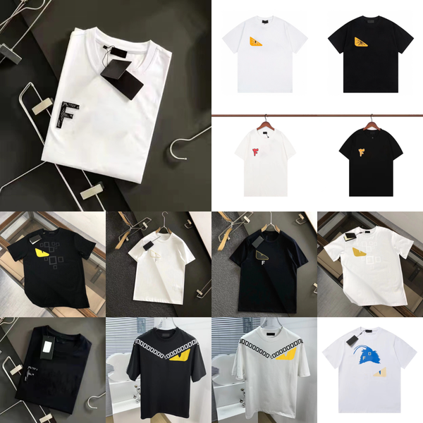 

2025 Mens t designer tshirt man black tee womens T-Shirts 100% Cotton sleeve men women short T-shirt clothes polo tshirts shirt, Color#24