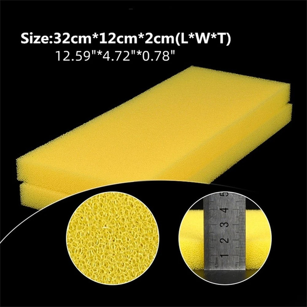 

2PCS Fish Tank Aquarium Filter Cotton Easy to Use Purifying Water Quality Thickened Design Aquarium Filter Sponge