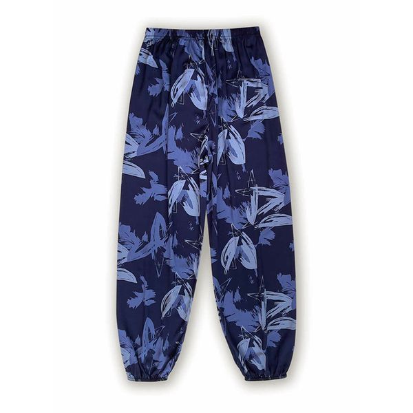

Men's and women's spring and summer thin casual pants random graffiti print can wear home air conditioning pants beach sunscreen pants, Multi