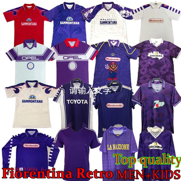 

1998 1999 Retro classic Fiorentina Soccer Jerseys Sweatshirt 84 85 90 91 92 93 97 98 99 BATISTUTA RUI COSTA Vintage Florence RUI COSTA Football Shirt Camisas de Futebo, 98 99 home
