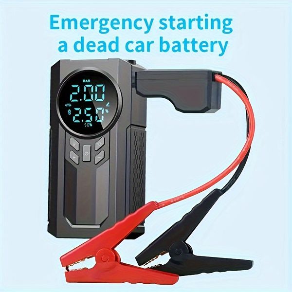 8400 MAH Starter: Emergency Start Power Portable Battery Ignition Starter Lighting Air Pump Tire Car Iator