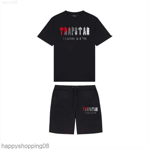 

Mens T-Shirts 2023 New Summer TRAPSTAR Printed Cotton TShirt Men Beach Shorts Sets Streetwear Tracksuit Mens Sportswear Z0221, 13_color