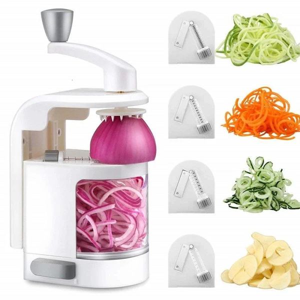 

Fruit Vegetable Cutter Multifunctional Slicer Potato Peeler Carrot Grater Hand-cranked Rotation Kitchen Tool