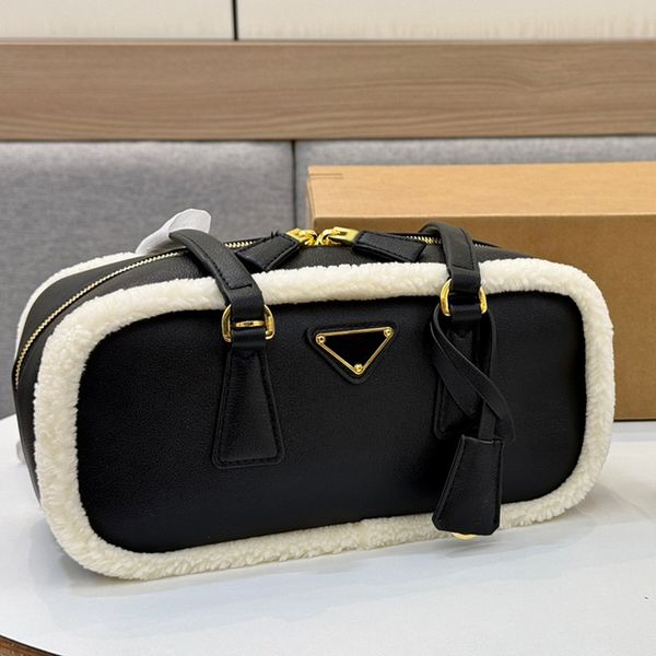 

Designer bag luxurys Zipper Fashion Bowling bag Suede Hobo Armpit bag Shoulder Bag leather Handbag Crossbody Bag saddle bag Messenger Bag Fortune bag 26m, Black