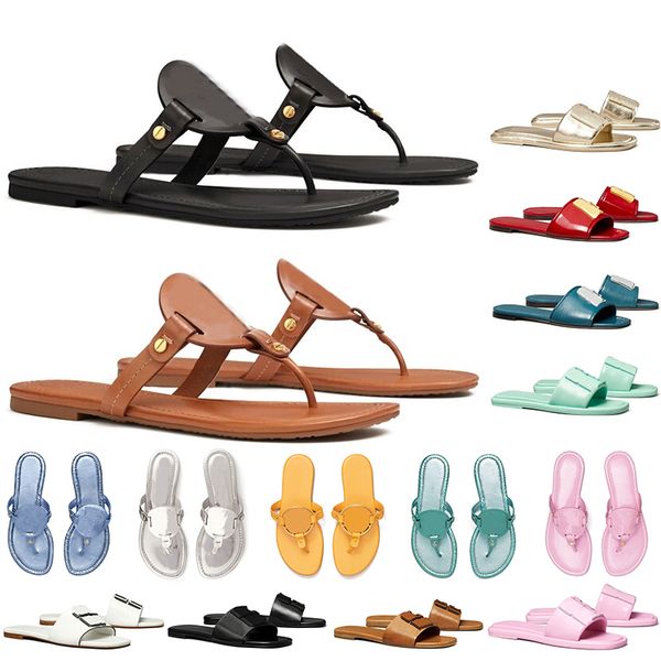 

With Box Designer Womens Beach Slippers Famous Classic Flat Heel Summer Free Shipping Designer Slides Shoes Bath Ladies Sexy Sandals Size 35-43, Clear