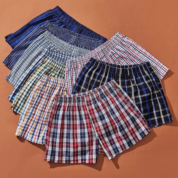5 classic flat shoes mens underwear pants casual high-quality boxing cotton shorts 241126