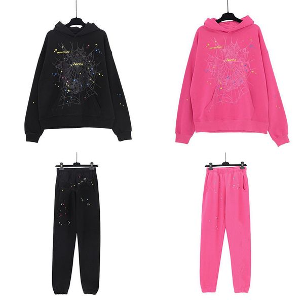 

Man Woman Tracksuit Designer Star Puff Print Mens Pullover Cotton Letter Long Sleeve 555 Hoodies Sweatpants Set Pink Hoodie, Beige