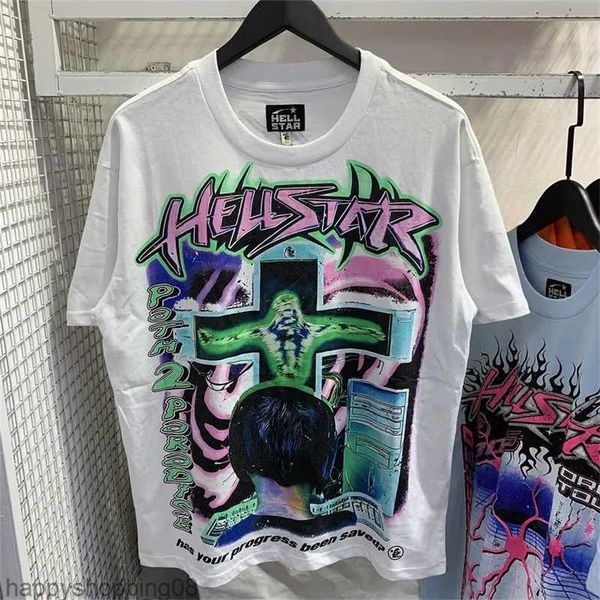 

Fashion T-shirt Hell Star T-shirt Short sleeved high-quality casual street clothing for men and women Hip Hop Fashion Outdoor Leisure Short sleeved, Style22