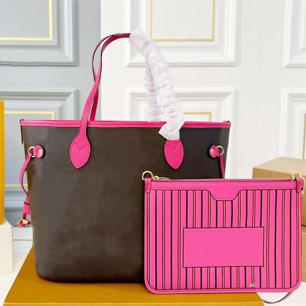 

Woman Print Tote Bag Luxury Handbag Designer Bags Fashion Floral Shoulder Bag Mini Medium Leather 10A, 1 brown(20*18cm)