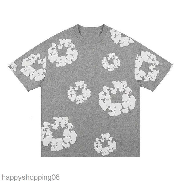

Designer Mens T Shirts Floral Graphic Harajuku T Shirt Streetwear Woman Tshirts Spring And Summer Tops Tees, Gray set