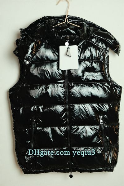 

Men Puffer Jacket Thick Fluffy Down Vest Designer Cold Weather Parkas with NFC Scanning White Duck Padded Jacket Black Plus Size Couple Outerwear Christmas Gift, V1-black shiny