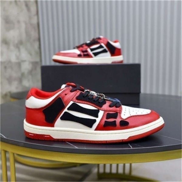 

Famous Design Mens Skel Top Low Sneakers Shoes Rubber Sole Runner Sports Famous Technical Breath Casual Walking Mesh Suede Skateboard Walking Eu35-46, 1_color