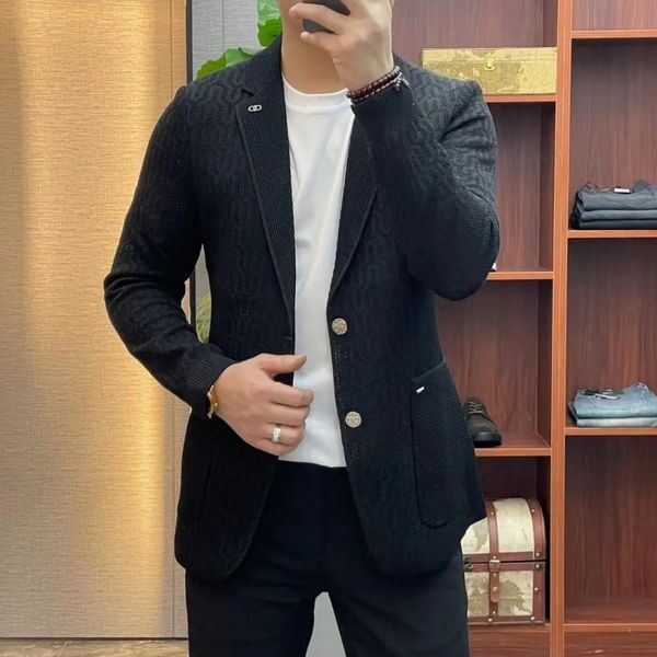 

K584 Men's Slim Fit Casual Suit Jacket Fashion with Small, Orange