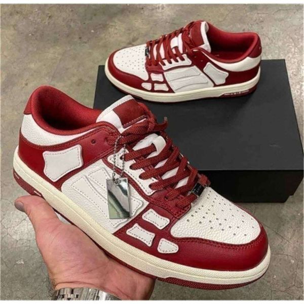 

Perfect Skel Low Top Sneakers Shoes Skeleton Bones Leather Trainers White Black Blue Skull Women Mens Skateboard Walking Couple Sports Eu35-46, 1_color