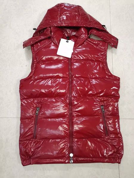 

Designer Men Down Vest White Duck Padded Cold Weather Jacket Fluffy Thick Outerwear Parkas with NFC Scanning Plus Size Couple Black Jackets Upgraded version, V1-black shiny