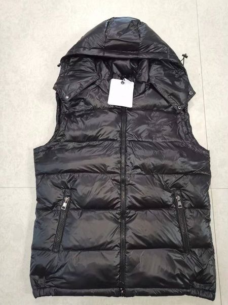 

Upgraded version Men puffer jacket Designer Down Vest White Duck Cold Weather Jacket Fluffy Thick Outerwear Parkas with NFC Scanning Black Plus Size Couple Vest, V1-black matt