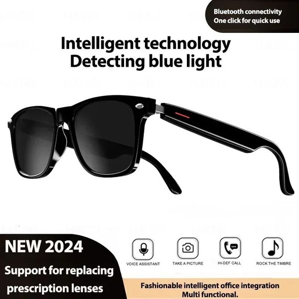 

2024 Camera Smart Music Sunglasses Earphones Wireless Bluetooth Headset HIFI Sound Headphone Driving Glasses Hands-free Call 241128