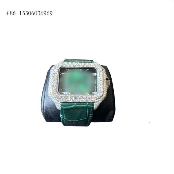 

Beautiful Wrist Diamond Stainless Steel Mechanical Watch Vvs Moissanite Watches