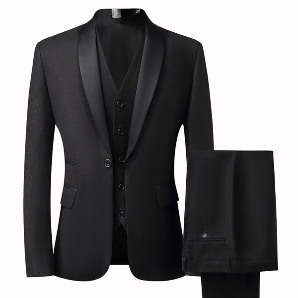 

H559 Men's business suits slim fit professional suits, Silver