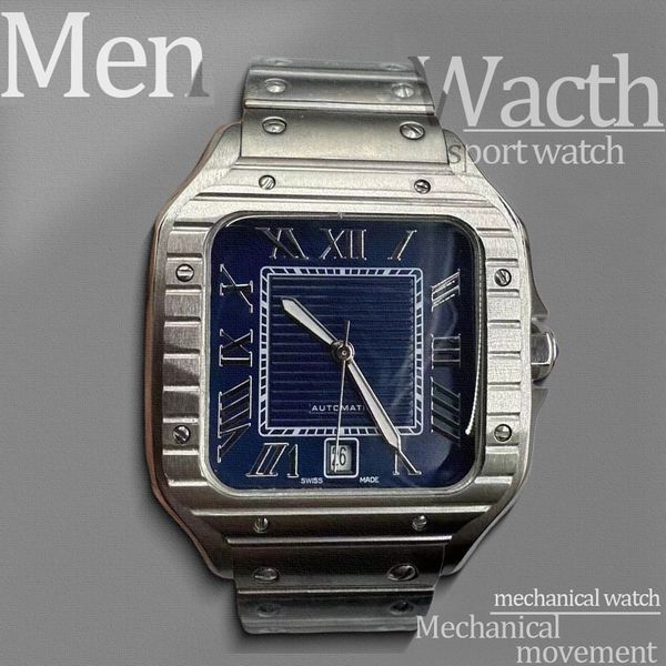 

Gold Strap men watch mens watches high quality movement watches 40mm automatic watch Stainless Steel watchbox casual modern sport watch Silver watchstrap, #1 gold