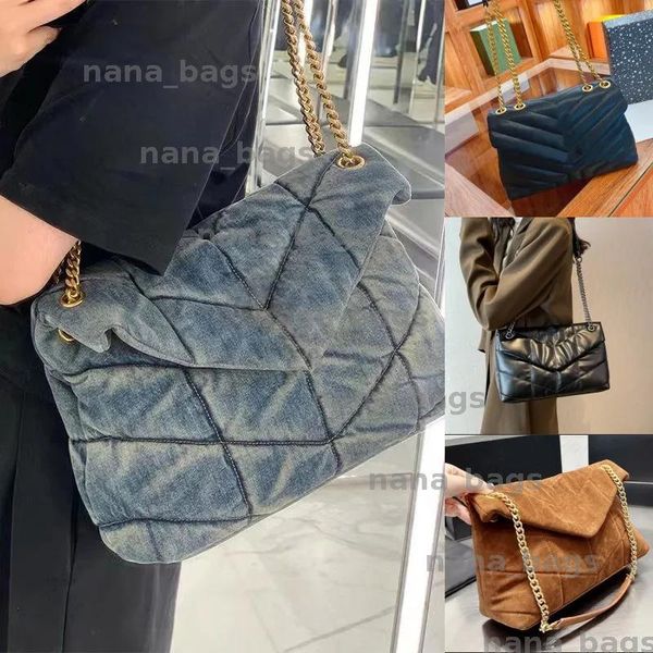 

stunning top quality luxury designer bags Fashion chain shoulder crossbody classic flap women purse leather crossbody Bag womens handbags, Color 25-medium 24cm