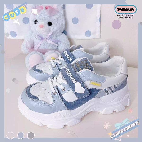

designer shoes Running Cool Original Authentic Lolita Sports Shoes Cute lo Running Students Versatile Daily, Yellow