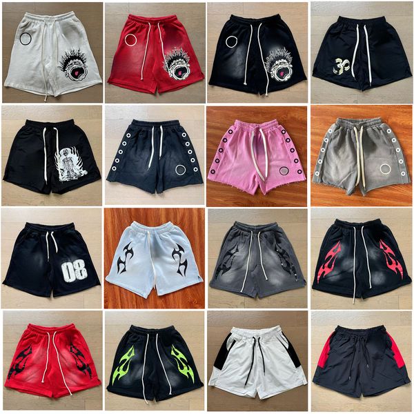 

designer mens shorts men jorts Letter Graphic Print Washed Shorts Hip Hop streetwear unisex black 100% cotton beach basketball running jumpers bottom pants XL, White