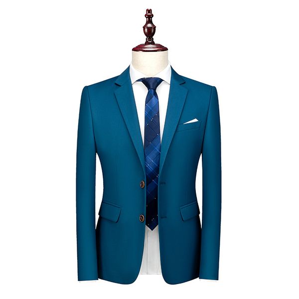 

Men's K507 Wedding Attire - Elegant Single-Breasted Formal Suit, Green