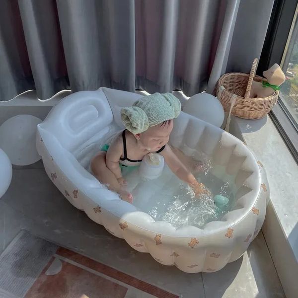 

Bathing Tubs Seats Baby Iatable Bathtub Indoor Children's Swimming Pool Home Bath Basin