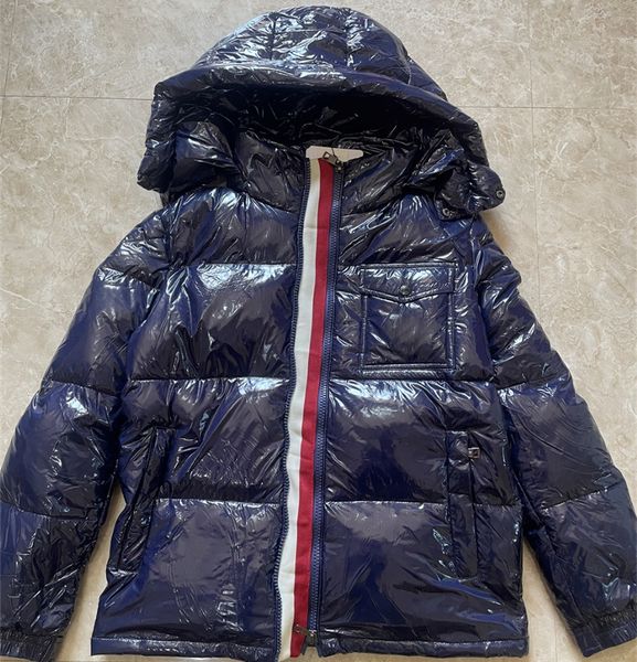 

Men Parkas Designer Down Jackets White Duck Down Padded Men Puffer Jacket with NFC Scanning Fluffy Winter Parka in Plus Size Black Outerwear Streetwear, V1-dark red